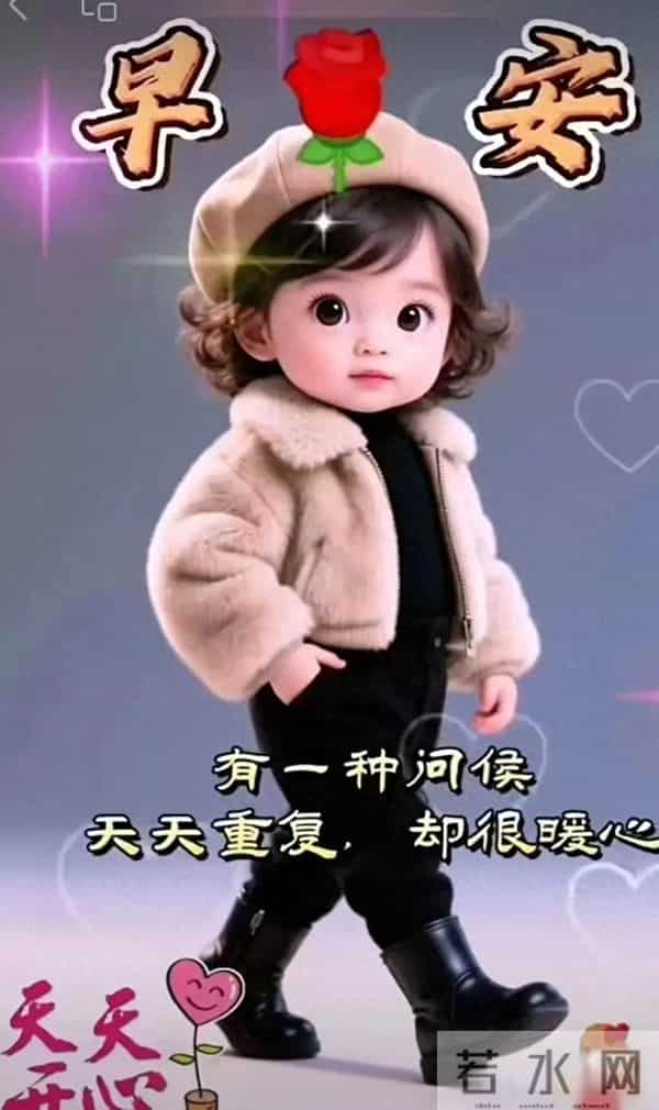 早上好早安祝福美图-浅冬生寒意，微光暖人心