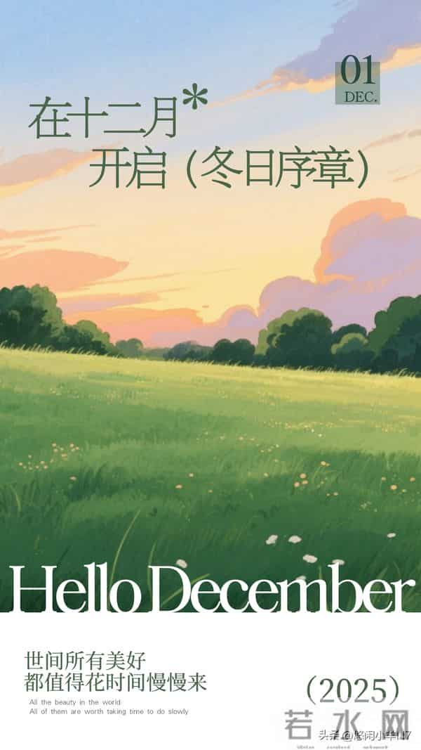 十一月就此别过，愿往后日子，风里带暖，慢慢走，稳稳爱～