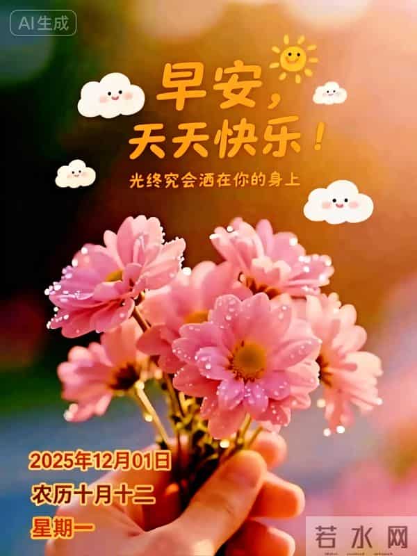 「12月1日」9张冬日早安图片：冬日有梦，幸福安宁