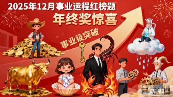 12月事业红榜！这五星座躺赢