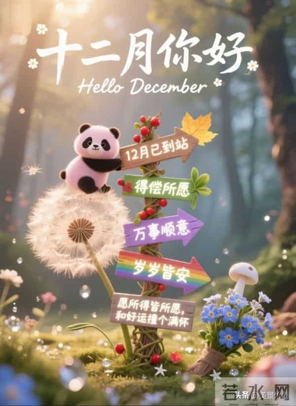 十二月你好，愿冬有暖阳，心有欢喜～