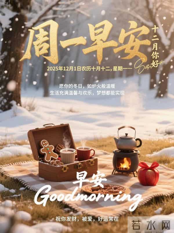 早安！十二月的晨光，捎来冬日的问候。