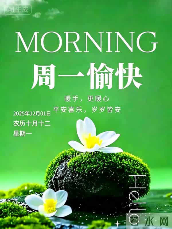 「12月1日」15张冬日早安图片：冬日有梦，幸福安宁