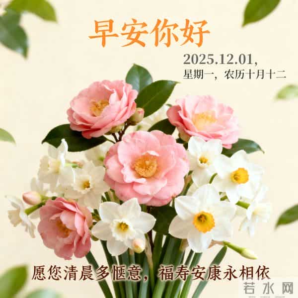 2025.12.01 十二月首日晨风寒 热粥暖胃启新程 早安奋斗好运连