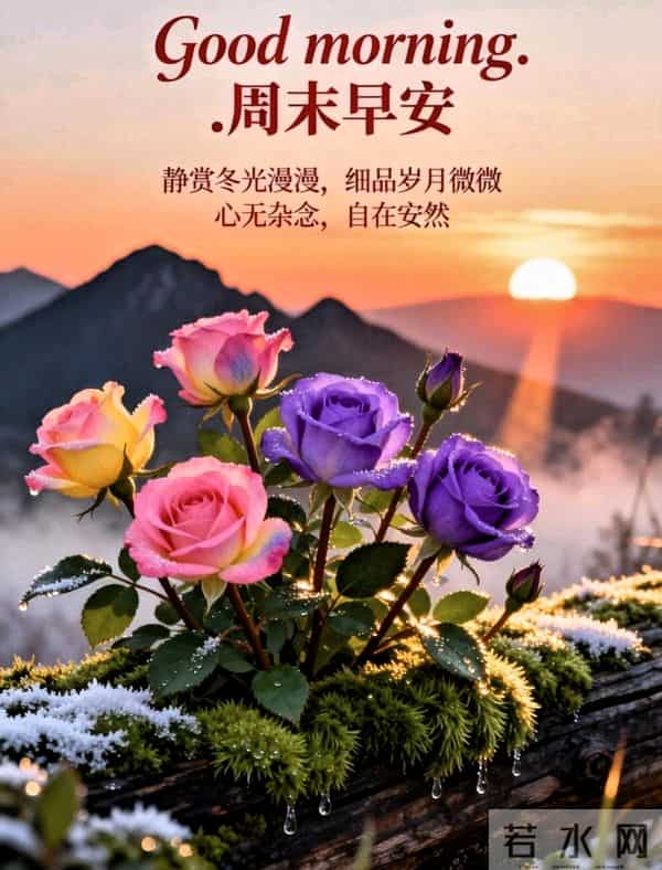 2025年11月30日周日早上好祝福语图片，最新温馨淡雅早安精美图片