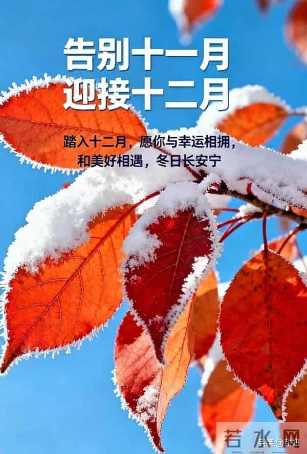 十二月你好图片｜早安海报｜早安文案