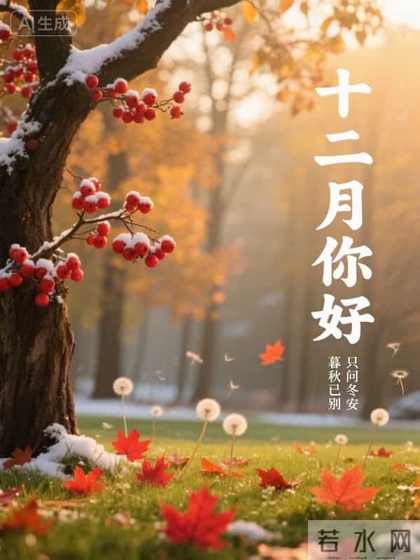 十一月再见，十二月你好！最新文案高清美图 精选16张祝福图片