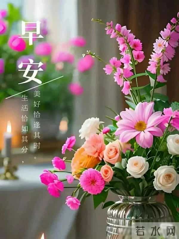 早上好早安祝福美图-浅冬生寒意，微光暖人心