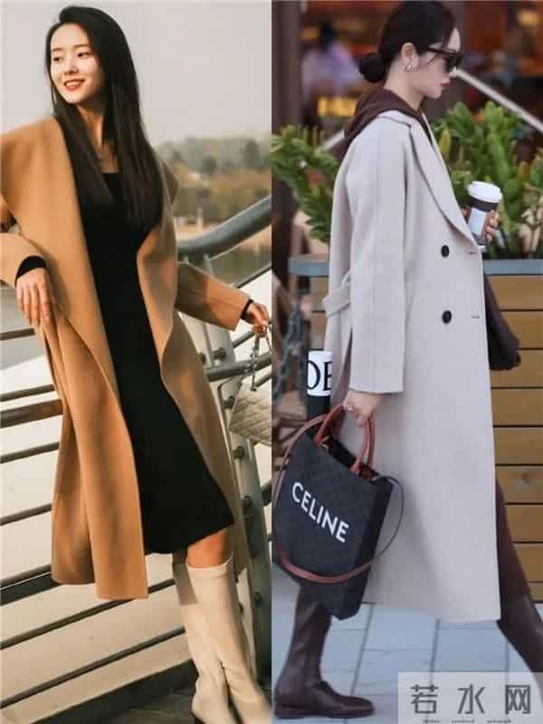 今冬最火搭配：大衣+长筒靴、短靴，保暖舒适又飒又美！