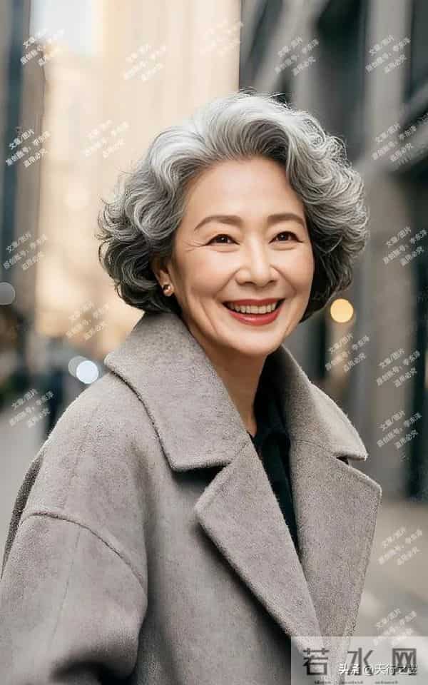 60岁的阿姨怕白发显老！接纳后把白发变成加分项，反而更有范儿