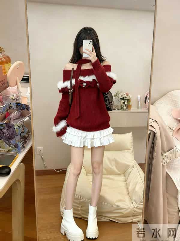 圣诞红穿搭杀疯了！11套look把甜辣焊死