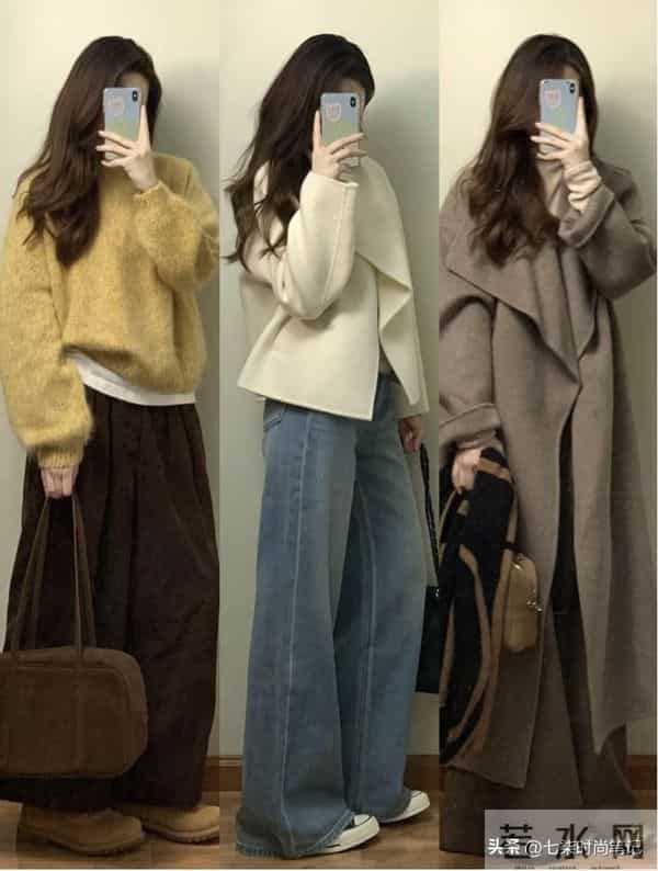 秋冬基础款穿搭，简单穿也好看