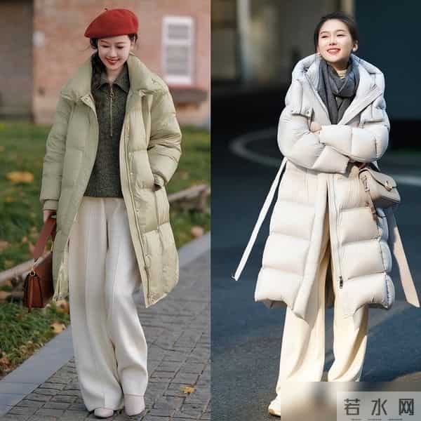 冬天要有一条“白裤子”，搭配羽绒服减龄时髦，搭配大衣洋气高级