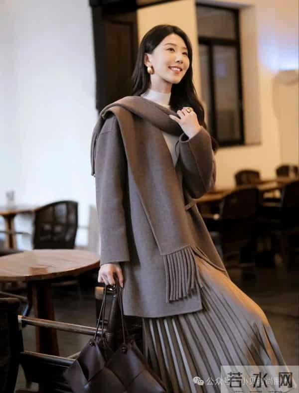 浅棕系叠穿，温柔氛围感拉满