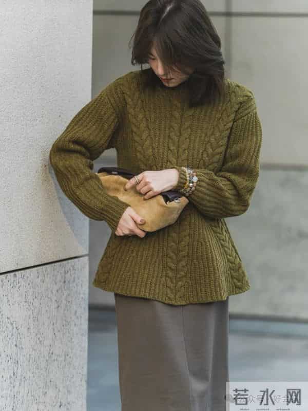 咸菜绿毛衣好漂亮