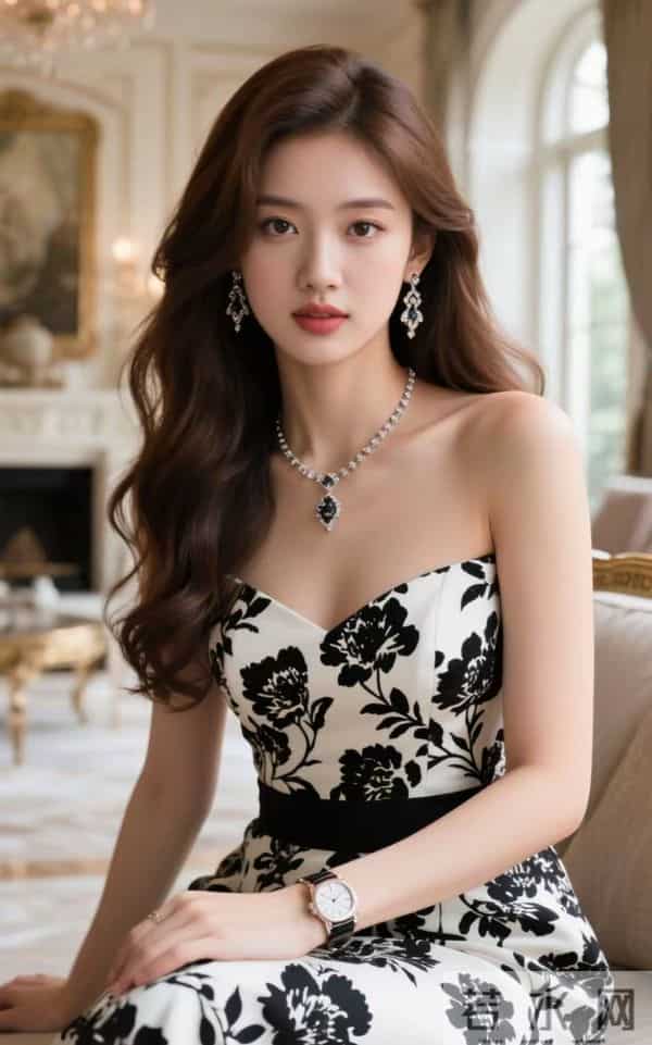 有没有发现？穿对黑白色调连衣裙的姐妹，气质真的藏不住！