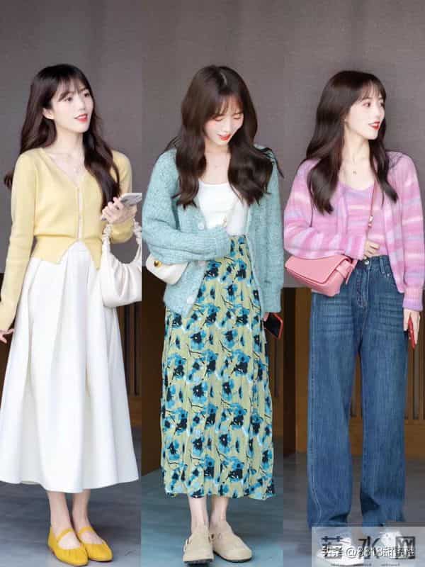 小个子春日穿搭，多穿浅色露肤清爽洋气更显高