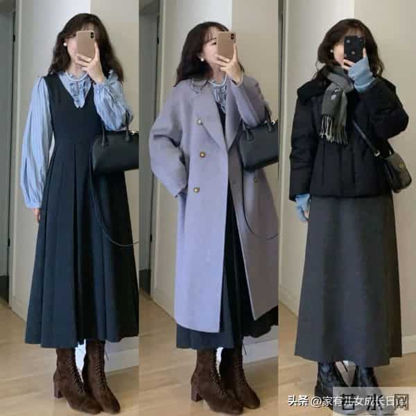 天冷别总“露脚踝”！“长裙+长靴”穿搭公式，保暖时髦又高级感