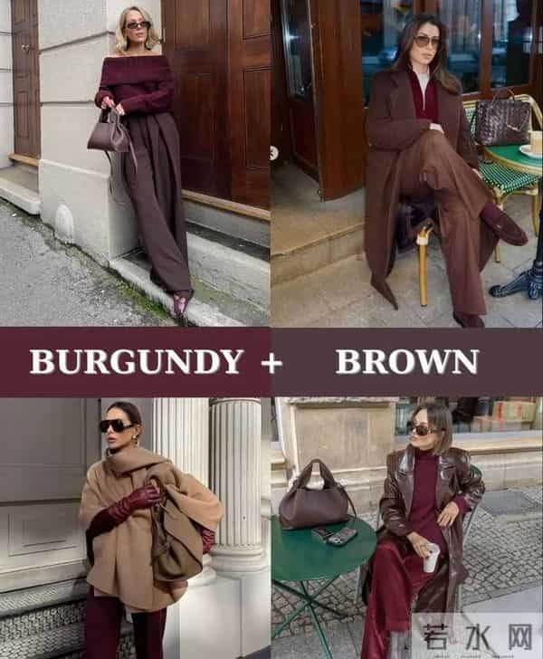 酒红色怎么搭好看？10种配色公式，简单易学不踩雷！