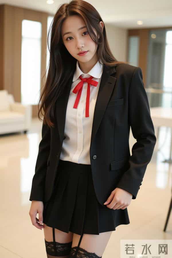 黑西装学院风也太飒了吧！