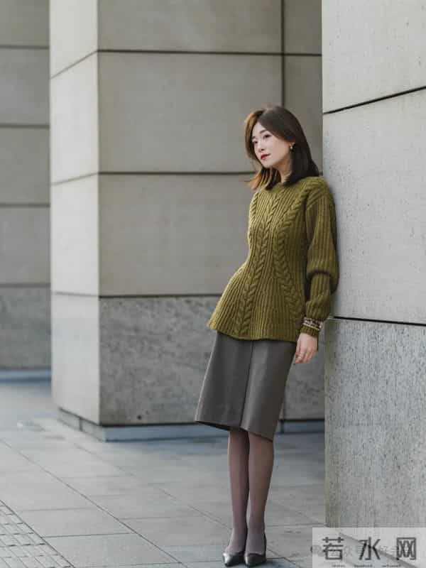 咸菜绿毛衣好漂亮