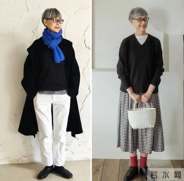 被这位60+白发奶奶惊艳到！长相不出众衣品却高级，美得优雅