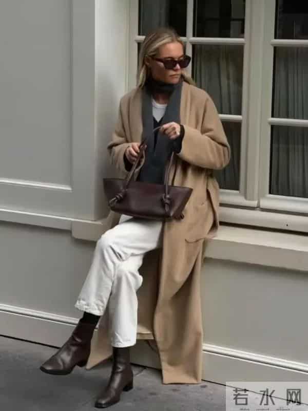 黑白棕，冬天穿衣这么“配色”，太高级了