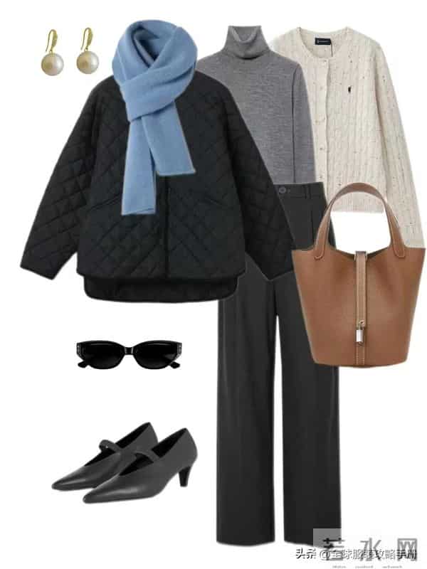冬日穿搭示范：24