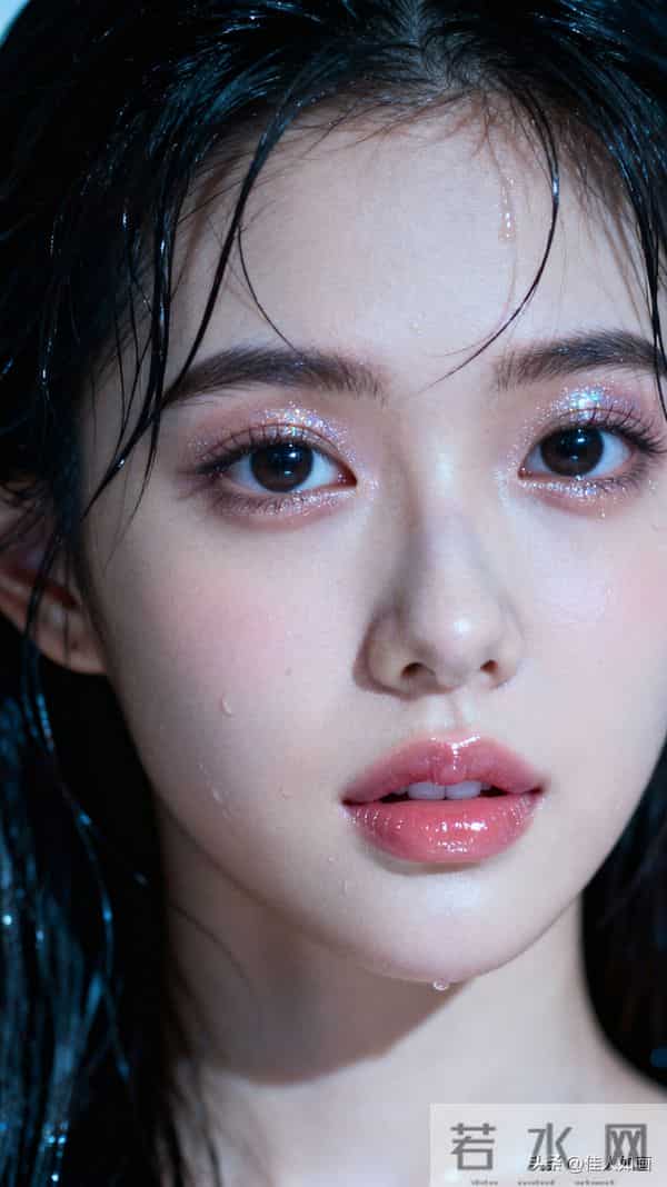 润唇嫩皮肤的漂亮模样