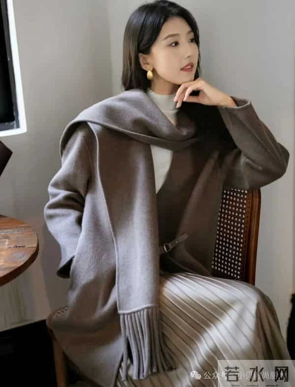 浅棕系叠穿，温柔氛围感拉满