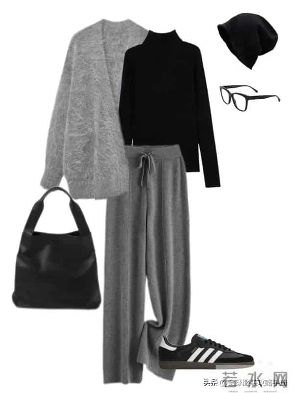 冬日穿搭示范：24