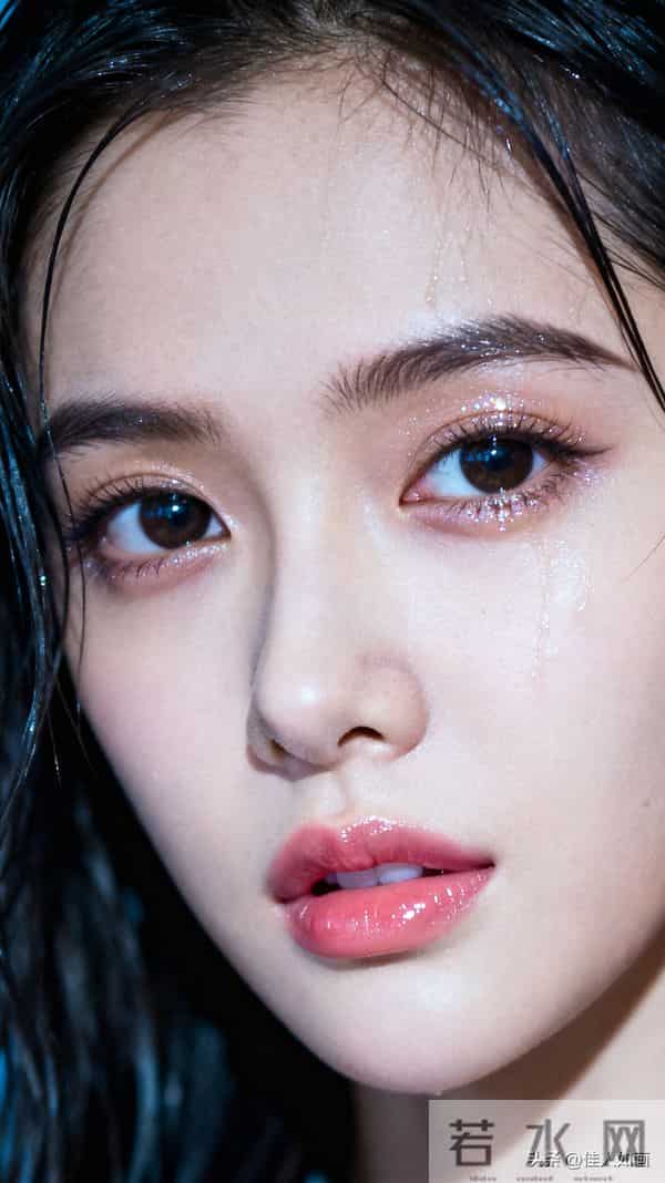 润唇嫩皮肤的漂亮模样