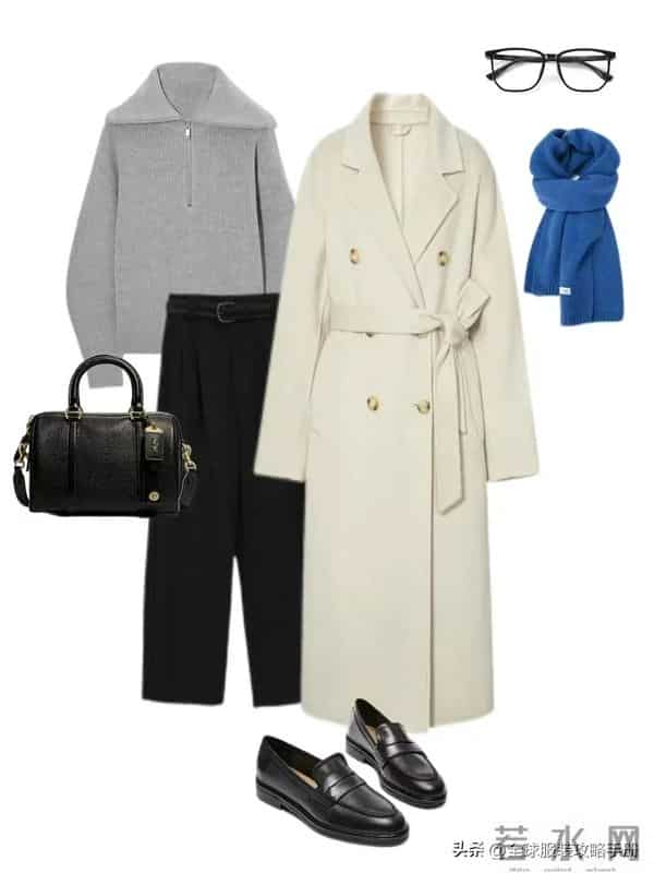 冬日穿搭示范：24