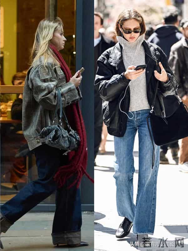 秋冬“街拍感松弛懒人友好ins穿搭”｜长款大衣、夹克，随性氛围