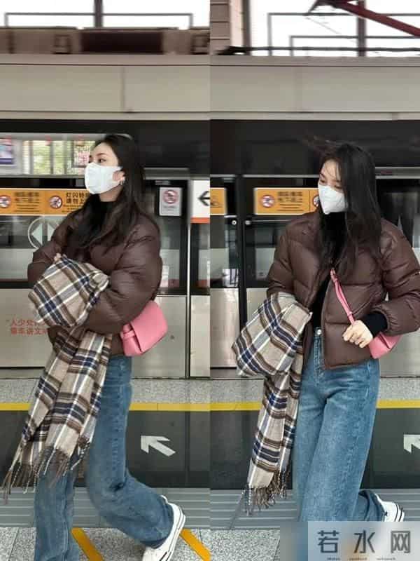 立冬后才发现：时尚是个轮回，阔腿裤+短羽绒真的太美了！