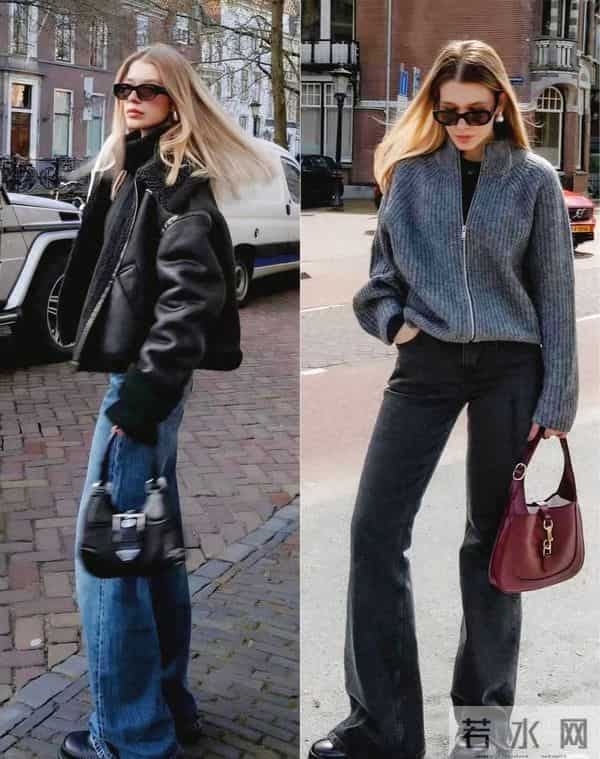 秋冬皮衣穿搭：百搭显瘦还显贵，日常照搬不踩雷