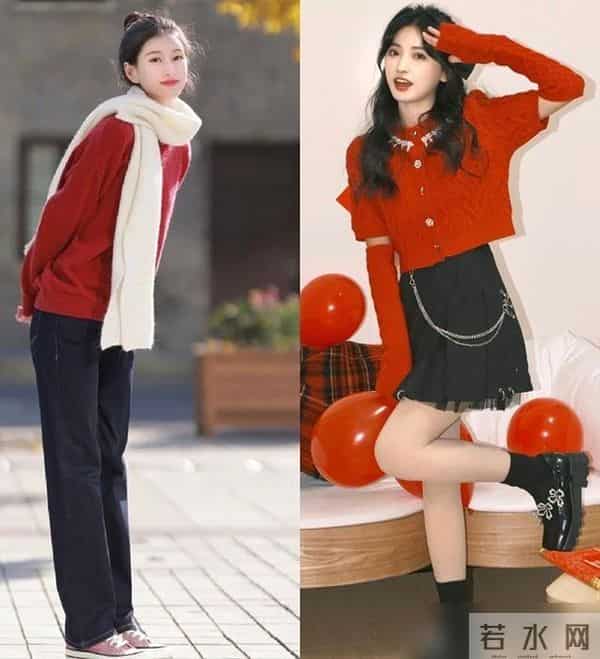 今冬火了一种配色，叫“上半身喜庆色，下半身快乐色”，时尚高级