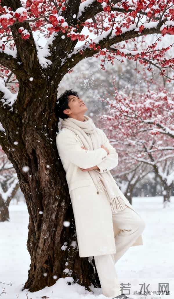 雪色里的温暖身影；190cm帅哥与冬日的温柔邂逅！