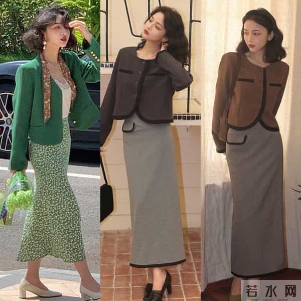 这个秋天，一件外套和一条裙子，悄悄把气质穿出来了