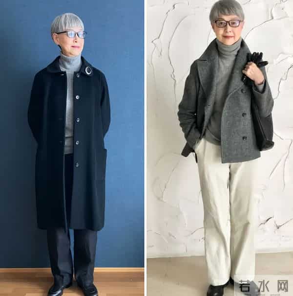 被这位60+白发奶奶惊艳到！长相不出众衣品却高级，美得优雅