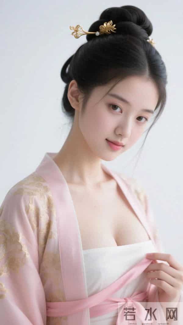 《粉纱金纹里的柔与贵》