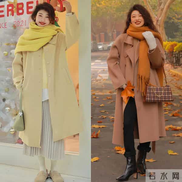 这才是中年女人该有的打扮：头戴帽、系围巾，保暖不说还很洋气