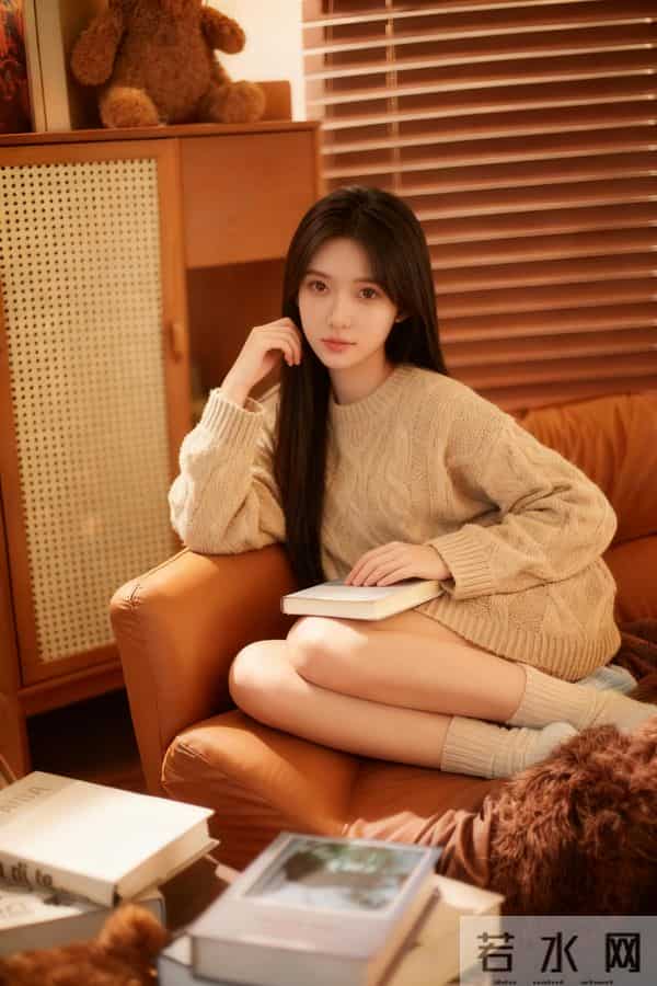 宽松针织短裙的慵懒系冬日穿搭