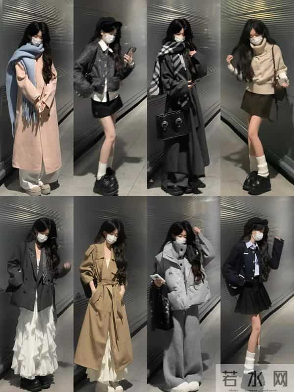 这一整个“冷感高级风”穿搭杀疯了！黑白灰直接焊在时髦上！