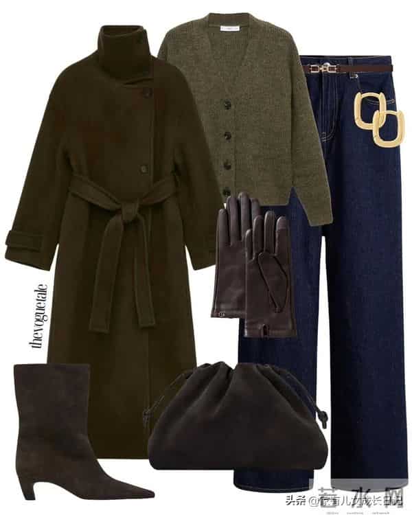 秋冬的美拉德风，12套咖色、棕色、焦糖色，通勤时髦低奢酷飒