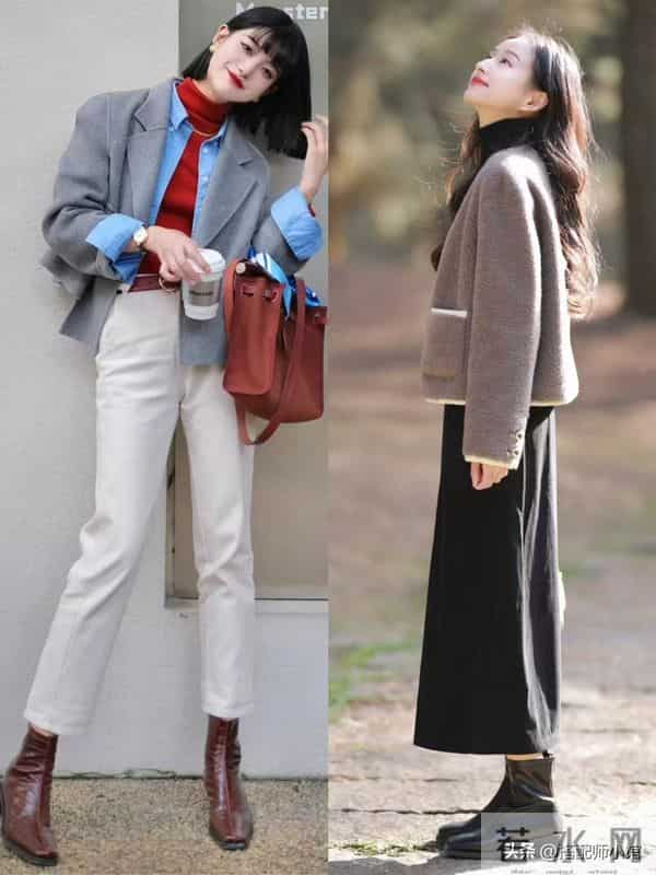 入冬才发现，乐福鞋不兴了，满街都是“齐踝靴”，洋气显高还保暖