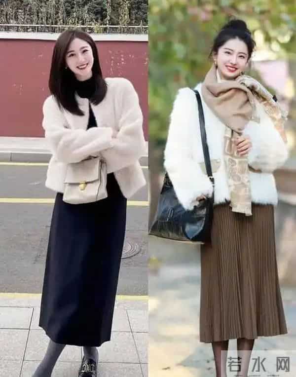 今年冬天，4条基础款裙子，保暖时髦两不误