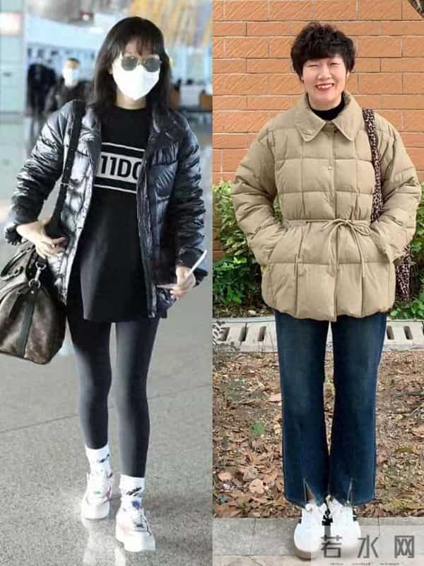 这才是50、60岁妈妈该有的打扮：羽绒服+宽腿裤，舒适保暖又洋气