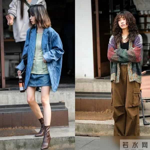 看到立冬的成都街拍才发现：满大街的“慵懒风”外套穿搭，太飒了