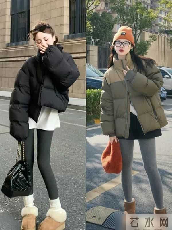 看了上海女生穿搭，我悟了：棉服+鲨鱼裤，才是今冬的时尚新潮流